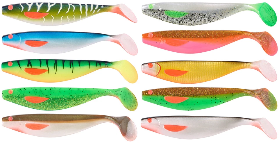 Balzer Shirasu UV Booster Shad Gummifisch Gummiköder Alle Größen Viele Farben - Bild 1 von 1