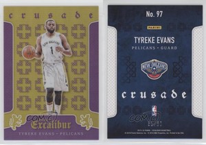 2015-16 Panini Excalibur Crusade Purple /60 Tyreke Evans #97