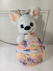 Disney Babies Bolt Plush Swaddle Blanket Parks pouch Stuffed animal white Dog - Picture 1 of 11