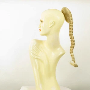 Trenza Cola de caballo postizo 50cm poli rubia de oro malla rubia muy 4/24bt613 - Imagen 1 de 7