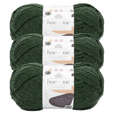 (3 Pack) Lion Brand Yarn 617-175N Two of Wands: Hue + Me Bulky Yarn,Night Forest - Image 1 of 4