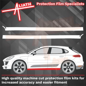 Fits Porsche Macan GTS 2014-24 Side Sill Skirts Stone Chip Paint Protection Film - Picture 1 of 3