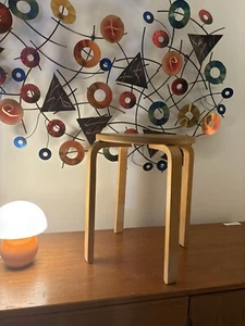 Vintage Alvar Aalto Finnish Danish Modern MCM Stapelhocker Modell E60 - Bild 1 von 16