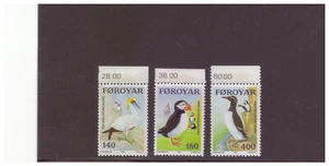 FAROE ISLANDS SC.36-38 1978 FAROE ISLAND SEA BIRDS MNH COMP. SET W2PG1 - Picture 1 of 1