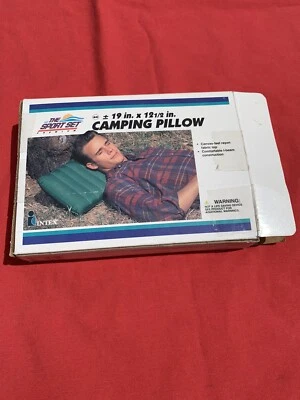 Vintage Intex Camping Pillow The Sport Set  NEW / Open Box - Image 1 of 4