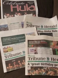 60ª SEMANA MERRIE MONARCH TRIBUNE HERALD PERIÓDICOS E INSERTO HULA COBERTURA COMPLETA - Imagen 1 de 12