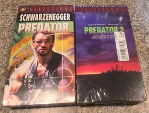 PREDATOR 1 2 Arnold Schwarzenegger VHS Century Fox Selections Factory Sealed (Z7 - Picture 1 of 13