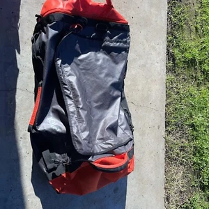 Eagle Creek EC120L Cargo Hauler Rolling Duffle Suitcase Backpack Black Orange - Picture 1 of 8