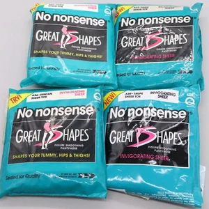 Lot of 4 No Nonsense Great Shapes Size Queen Figure Smoothing Taupe Nude Suntan - Picture 1 of 6