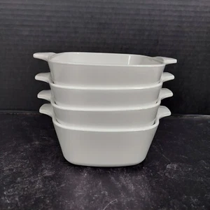 8 pc Corning Ware All/Just White P-43-B Petite Casserole Dish + Lids 2.75c/700ml - Picture 1 of 5