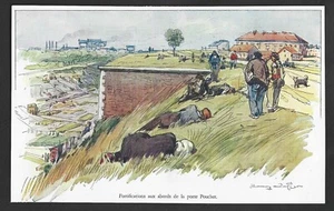 1933 -- LES FORTIFES . BEFESTIGUNGEN AM RANDE DER TASCHENTÜR. 3V802 - Bild 1 von 1