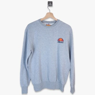 VINTAGE Ellesse Sweatshirt Jumper Small S Mens Grey Retro Sweater Crewneck - Image 1 of 4