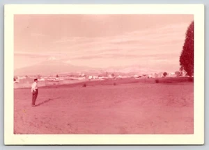 Foto encontrada vista de volcanes de Puebla México década de 1950 tal vez Popocatépetl - Imagen 1 de 2