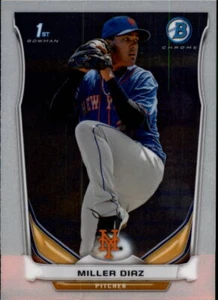 2014 Bowman Chrome Prospects #BCP97 Miller Diaz - NM-MT - Picture 1 of 2