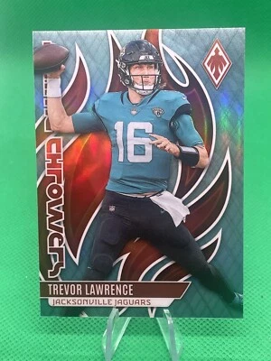 2023 Panini Phoenix TREVOR LAWRENCE Flame Throwers Teal Parallel 135/150 - Image 1 of 3