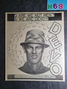 Devo Are We Not Men? We Are Devo! Album Promo Print Advertisement Vintage 1978 - Picture 1 of 2