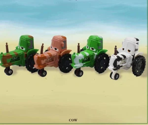 Model 1:55 Birthday Toys Tractor Kids Collect Disney Cartoon Pixar Cars Cow - Foto 1 di 11