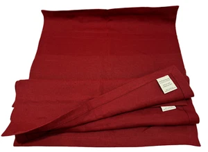 Pottery Barn 100 % Leinen Stoff Servietten Set (4) 20" x 20" Burgund Weinrot - Bild 1 von 8