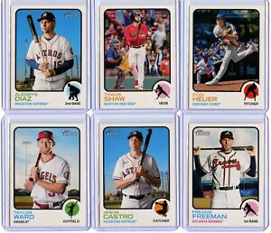 2022 Topps Heritage SP Baseball Complete Your Set (#401-500 / 701-725)