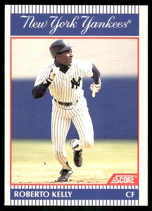 1990 Score NatWest New York Yankees - #6 Roberto Kelly Baseball Card - Picture 1 of 2