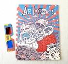 90s Zine Art-Core! Psychedelic Issue 3D Glasses Rude & Crude Punk Rock Austin Tx