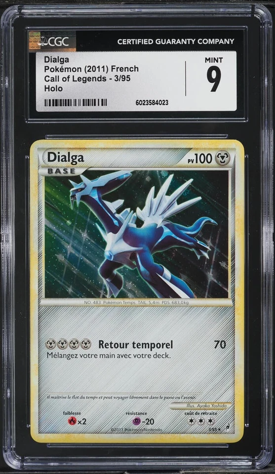 Pokemon Dialga *French* #3 Holo Call of Legends 2011 - CGC 9 mint - Image 1 of 1