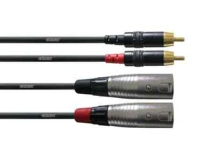 Cordial Kabel XLR Male auf Cinch, 3,0m Kabel, Paar - Bild 1 von 1