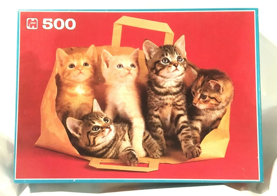 PUZZLE GATTINI 500 PEZZI Jumbo USATO MA COMPLETO e in buone condizioni  35X49 CM - Immagine 1 di 1