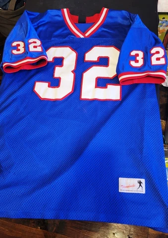 Men's Blue Buffalo Bills #32 O.J. Simpson Jersey size XXL,USA Sports Throwback Cover