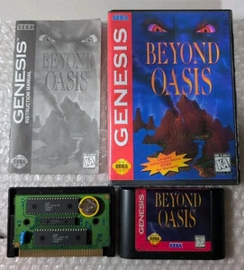 Beyond Oasis (Sega Genesis) Clean - Tested - Authentic - Custom Box - Great - Picture 1 of 21