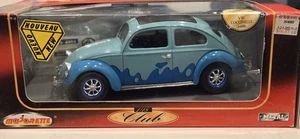 VERY RARE 1/18 Majorette Volkswagen Coccinelle Beetle Blue Diecast - Picture 1 of 9
