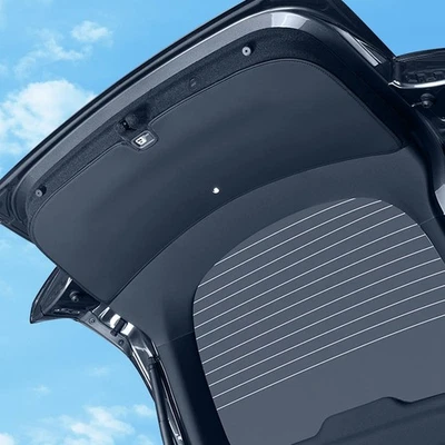 Alfombrilla puerta trasera maletero para Tesla modelo Y Juniper 2025 2026 cuero protector  Foto 1 de 4