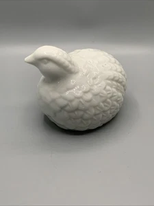 Vintage MCM weiße Porzellan Wachtel Figur weißer Vogel Figur.3,5”L,2,5”B,2.2”H - Bild 1 von 8