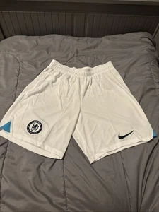 Pantalones Cortos de Fútbol Visitante Nike Dri-Fit Chelsea FC 2022/2023 Blanco DJ7733-100 Talla Grande - Imagen 1 de 6