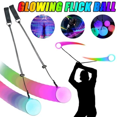 Leuchtpois Poi mit LEDs LED-Pois licht Akrobat bälle Zirkusartikel Spielzeug - Bild 1 von 4