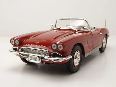 Chevrolet Corvette Convertible Hemmings Muscle Macchine 1962 Rosso Modello 1:18 - Immagine 1 di 4