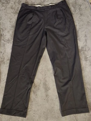 Pal Zileri Mens Pleated Front Straight Leg Dress Pants Gray Wool SZ US 44 EUR 54 - Image 1 of 4