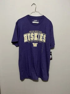 Washington Huskies T-Shirt Large Campus Heritage NCAA Purple New w/ Tags - Picture 1 of 6