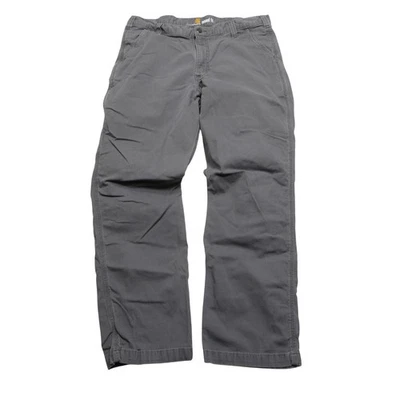 Carhartt Pants Mens 38x32 Gray Relaxed Fit Work Utility Carpenter Pockets - Image 1 of 4