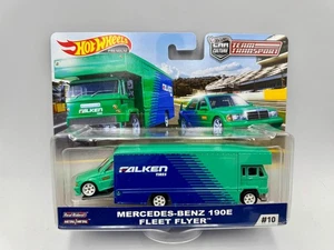 Hot Wheels -- Team Transport -- FALKEN Mercedes-Benz 190E & Fleet Flyer FYT08 - Bild 1 von 1