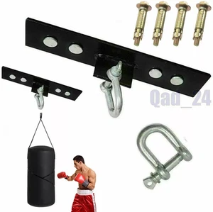 Boxing Ceiling Hook 7" Bracket For Long Punching Bag 4 Holes Gym MMA Hanger - Picture 1 of 4