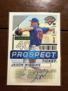 JAXON WIGGINS 2024 Panini Prospect Biglietto Edizione Autografo Cubs #8 Prospect - Foto 1 di 5