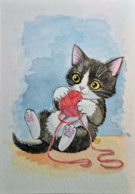 ACEO Original Art Painting  - Image 1 of 3