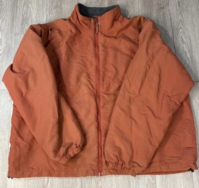 Duluth Trading Men’s Fleece Lined Coat Jacket Orange/Rust  Gray Lining Size 3XL - Image 1 of 4