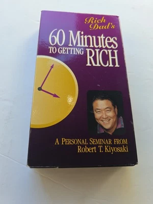 Rich Dads 60 Minutes to Getting Rich VHS A Personal Seminar Robert Kiyosaki Inve - Image 1 of 4