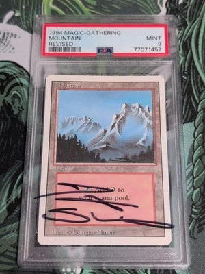 1x Graded Signed Mountain Magic The Gathering Basic Land - Image 1 of 4