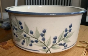 Union Stoneware Vintage Blueberry Vegetable Serving Bowl Hard To Find - Picture 1 of 7