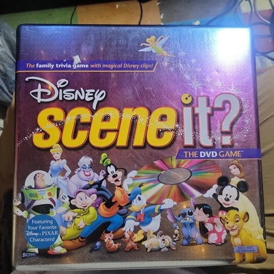 Disney Scene It DVD Game Tin COMPLETE ScreenLife 2004 Pixar Movies Trivia - Image 1 of 3