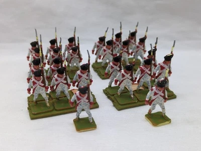 (4) Painted Napoleonic Standing Rifle Infantry Groups 20MM Miniatures - Image 1 of 4