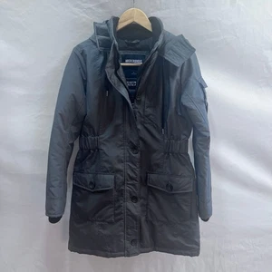 Abercrombie & Fitch Premium Arctic Parka Puffer Jacket Coat Gray Women's Size S  - Picture 1 of 11